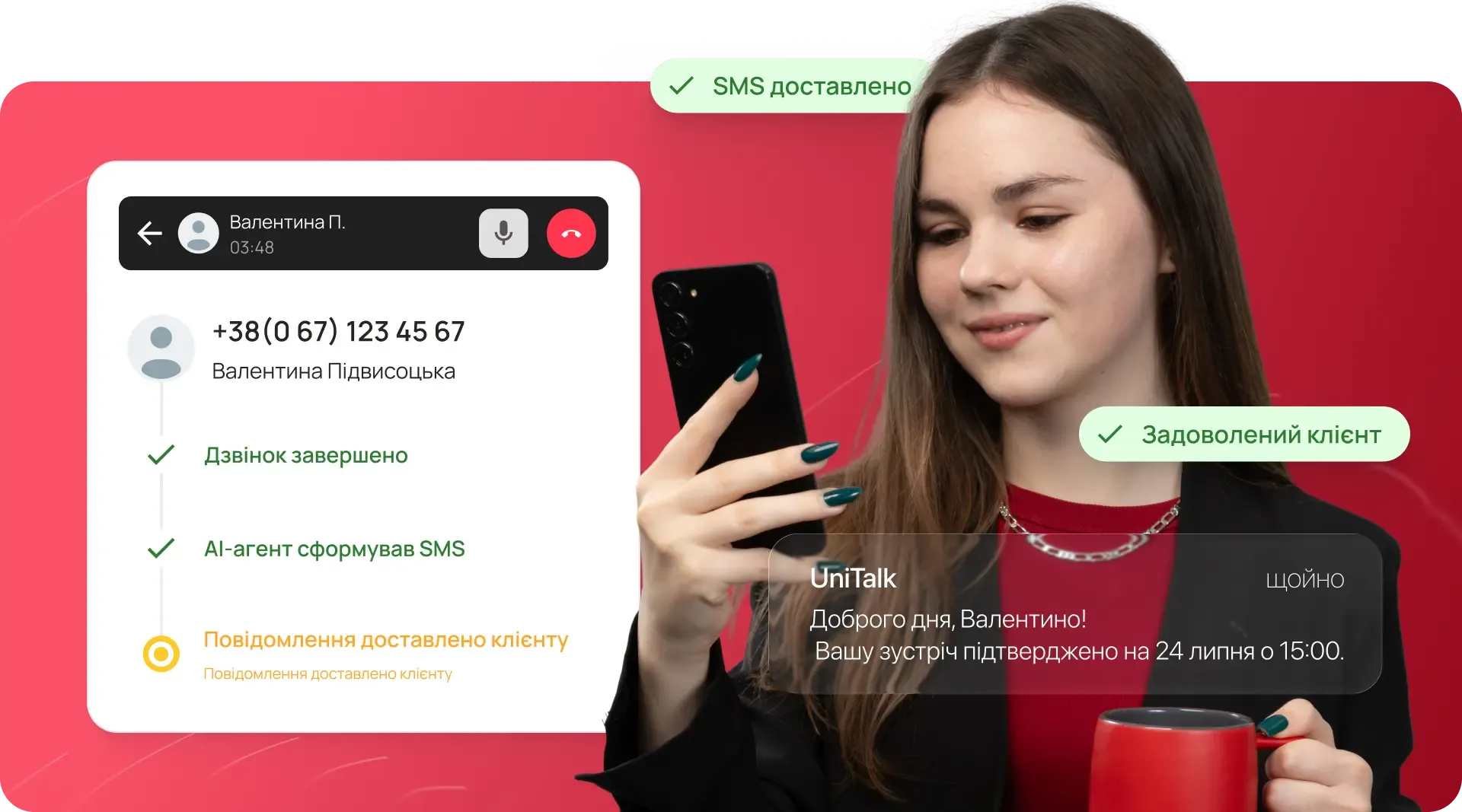 SMS після дзвінка
